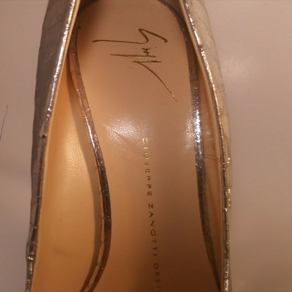 GIUSEPPE SNAKESKIN-EMBOSSED METALIC POINT-TOE - Picture 5 of 5